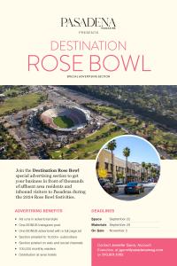 Destination Rose Bowl ad solicitation Destination Rose Bowl ad solicitation banner