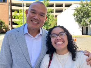 David Wang and Ruthie Figueroa with That 1 Painter