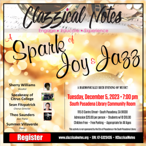 Spark of Joy flyer Spark of Joy flyer