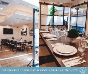 Twohey's holiday party ad Twohey's holiday party ad