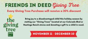 friends in deed giving tree at Vroman's ad friends in deed giving tree at Vroman's ad