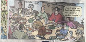 Bizarro thanksgiving cartoon