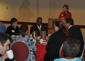 Joan De Souza of Joan's Candles and Home Decor sponsored October's Connection Breakfast
