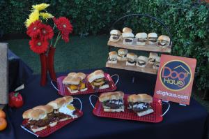 Dog Haus burgers and sliders.