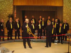 Pasadena Crown City Chorus celebrated joining the Pasadena Chamber with a performance and ribbon cutting.