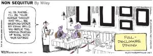 Socially Distanced dining comic