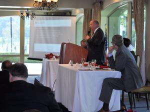 Pasadena Center CEO Mike Ross discussed hotels, hospitalty and events at the Conventino Center.