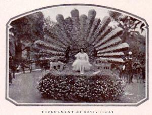 An early Rose Parade float