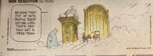 Non Sequitur dogs in heaven cartoon