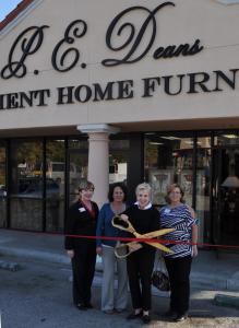 P E Deans Consignment Home Furnishings opened on Colorado Boulevard in East Pasadena with a ribbon cutting.