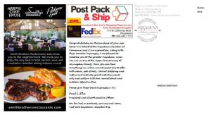 New resident postcard address side