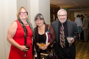 Chamber Board members Gail Schaper-Gordon and Wendy Anderson with Gail's husband Barry Gordon.
