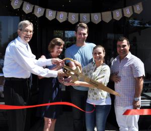 Mayor Bill Bogaard and Council Member Margaret McAustin were on hand to celebrate the opening of Lavendar & Honey espresso bar and cafe.