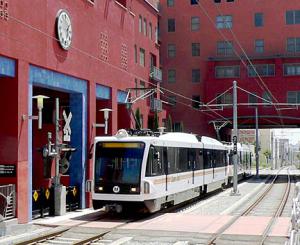 Gold Line Light Rail Del Mar station in Pasadena