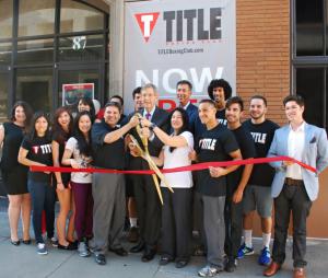 Title Boxing Club opened in Old Pasadena with a ribbon cutting.